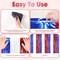 2 Pack Red White and Blue Tinsel Foil Fringe Curtains, 4th of July Decorations, Metallic Tinsel Party Streamers Backdrop for Patriotic, Memorial Day, Independence Day Party Decorations